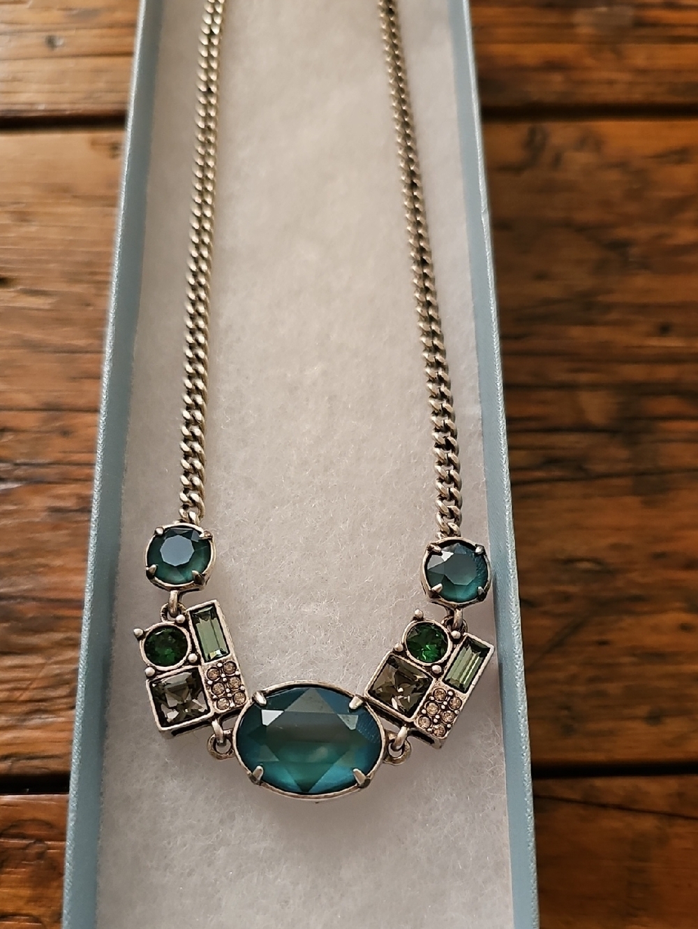 Forest Green Crystal Necklace
